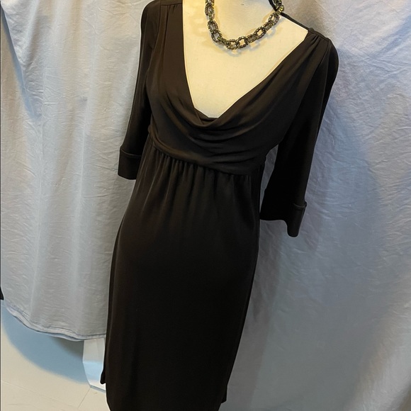 Brown Knit Diane Von Furstenberg Dress Size 12 - Picture 1 of 9